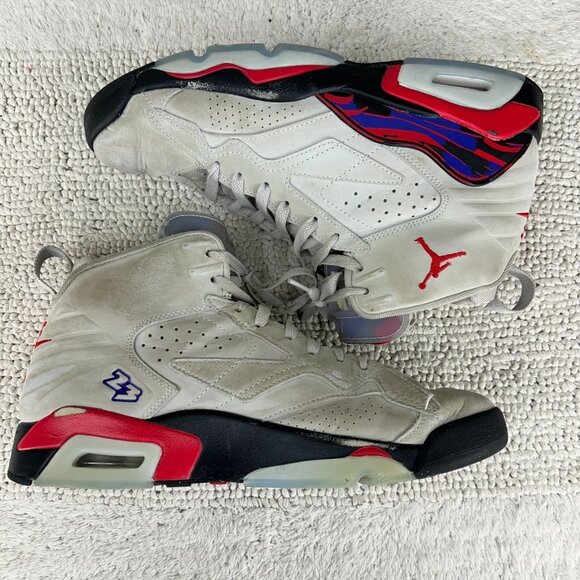 Jordan MVP 678 Shoes Mens 10 Natural Dark‎ Gray Grey Red Basketball Sneakers main image 4